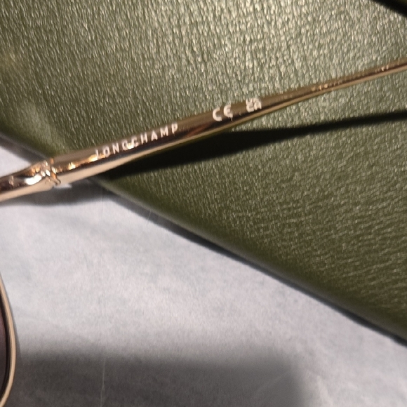 Longchamp Gold Rose Aviator Unisex Sunglasses - Picture 7 of 9